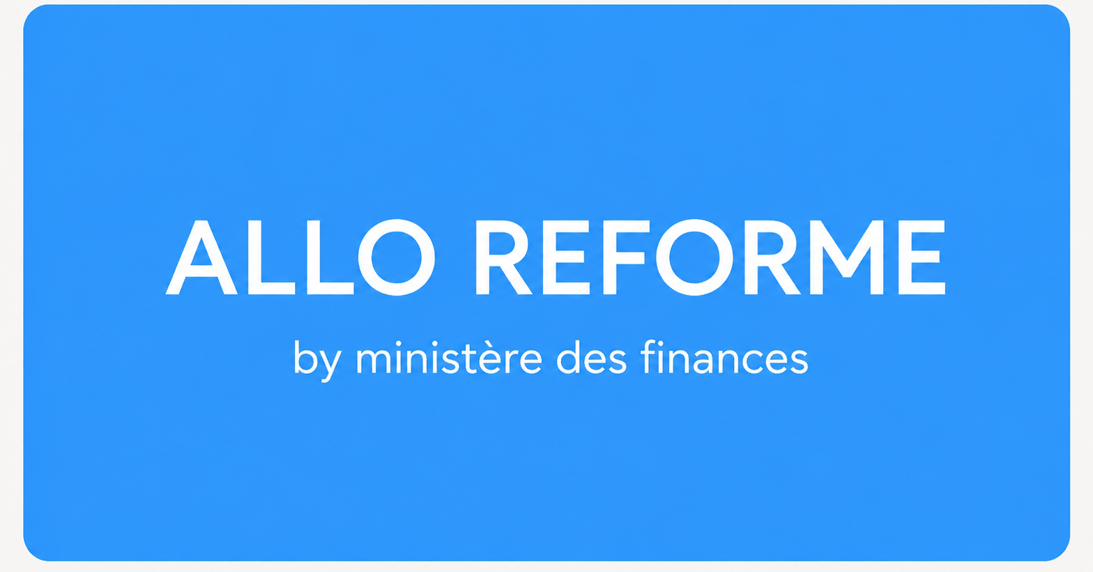 Allo Reforme project visual