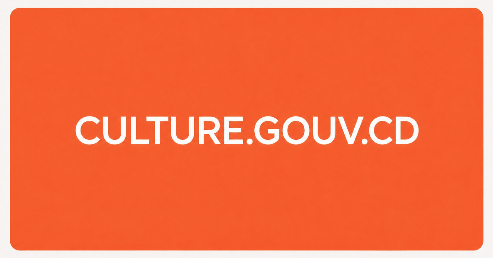 Culture.gouv.cd project visual