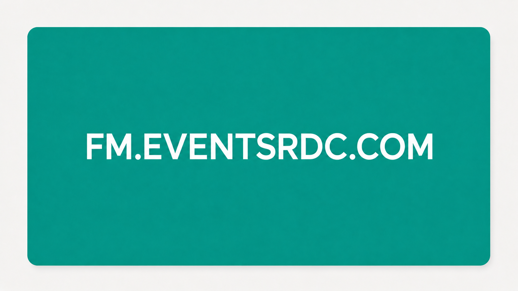 FM.EventsRDC.com project visual