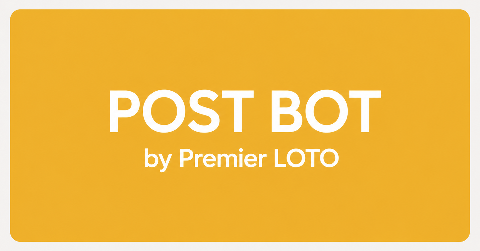 Post Bot project visual